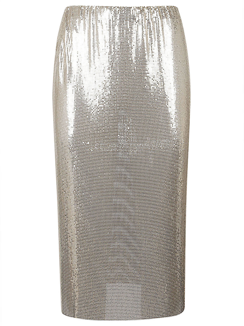 Sportmax SportMaxファッションメタリックニットミディスカート - Image 2