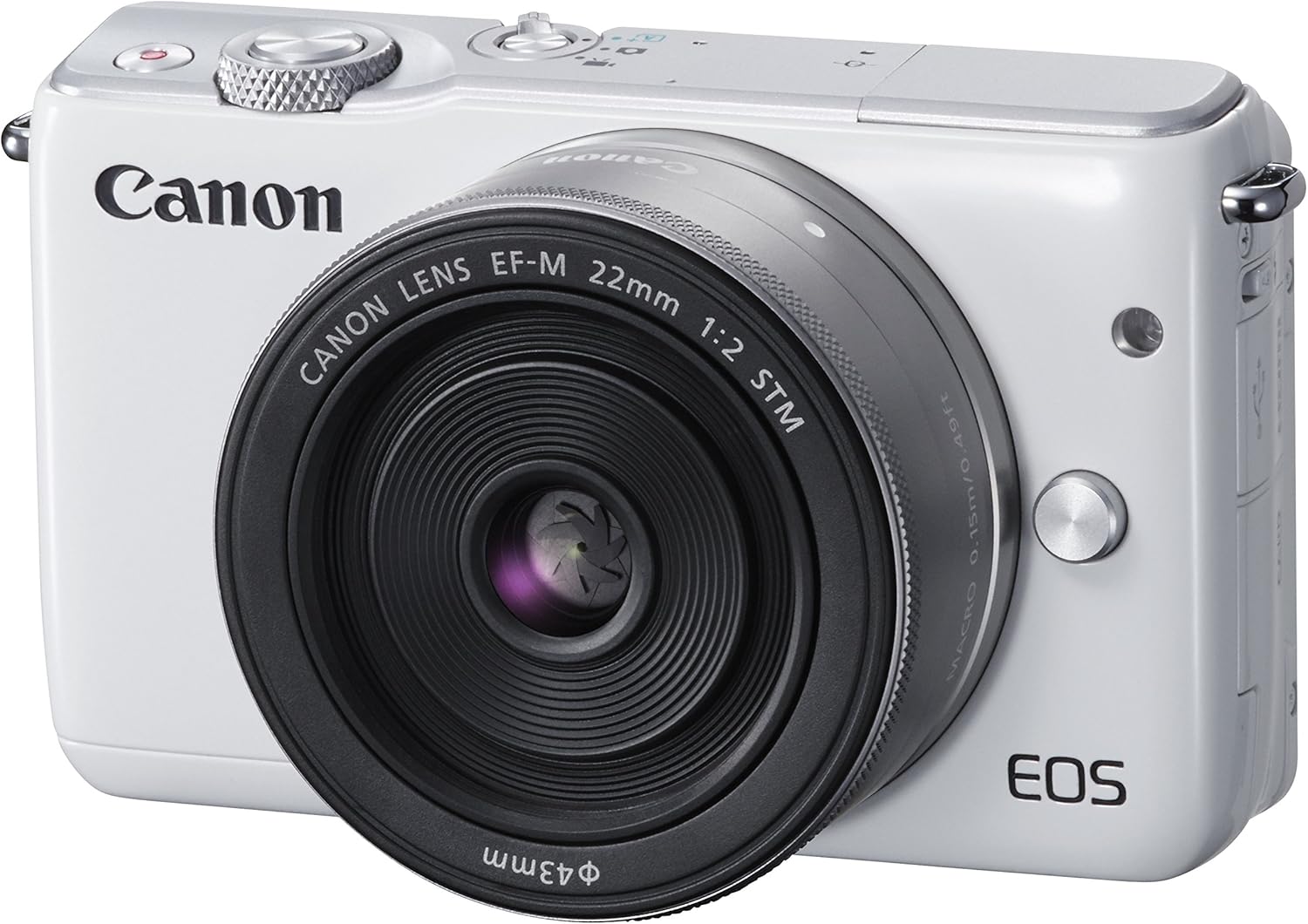 Canon Mirrorless Single Lens Camera EOS M10, whites