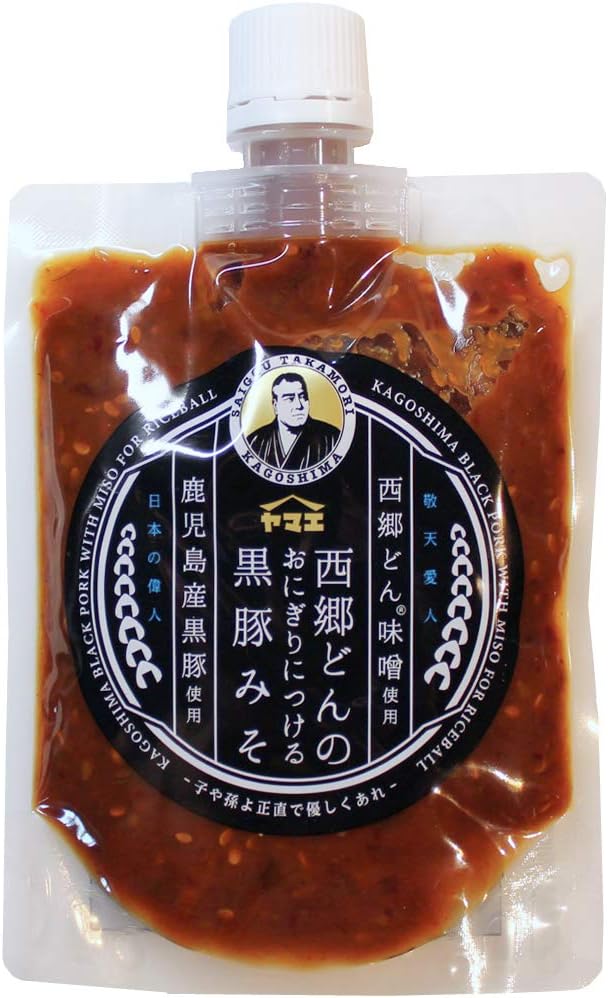 Yamae Foods Kurobuta Miso for Saigodon Onigiri, 180g x 3 pieces