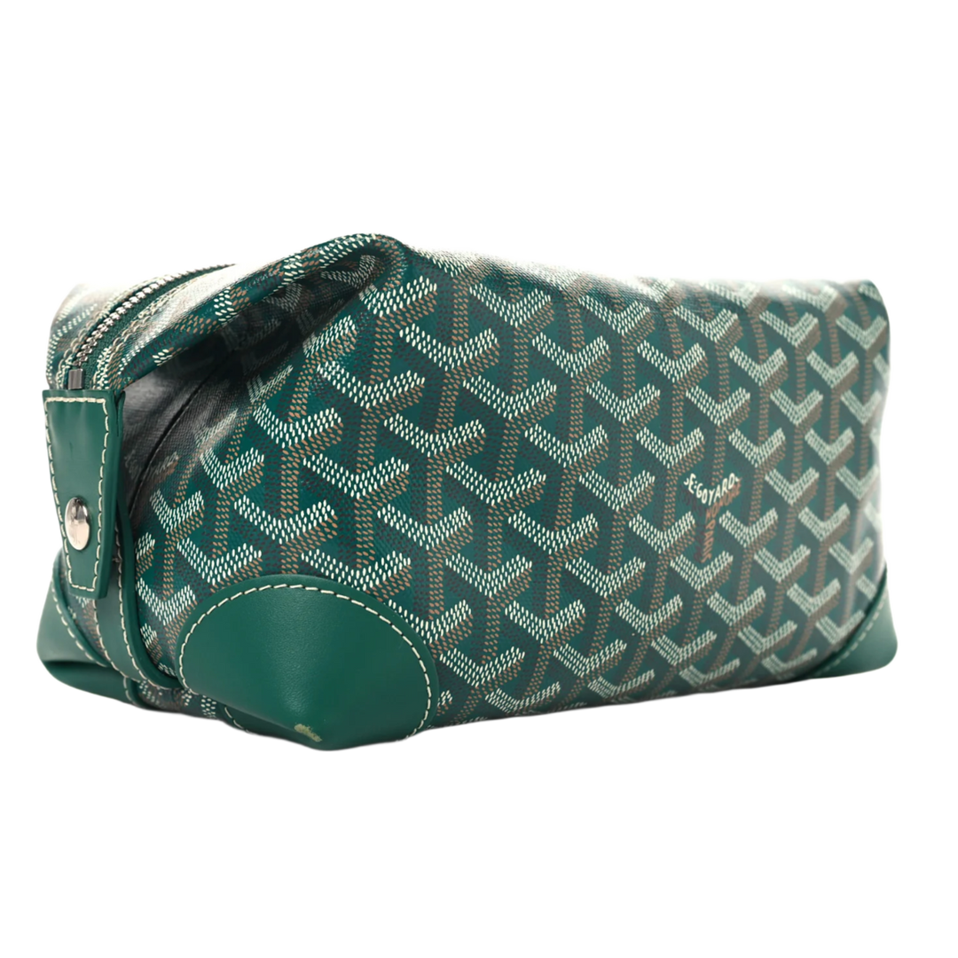 GOYARD 'GREEN' BOWLING 25 TOILETRY BAG