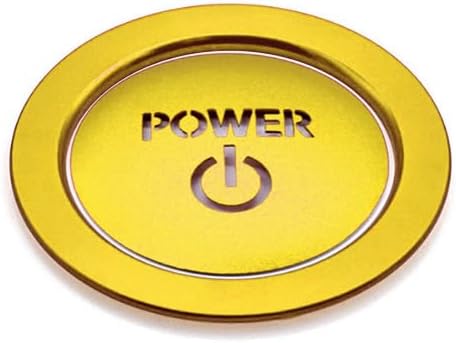 Toyota Prius/PRIUS 60 Series Engine Start Button Switch Cover Exclusive Design Genuine Replacement Cover Switch Interior Accessory Dress Up Custom Item (Yellow)