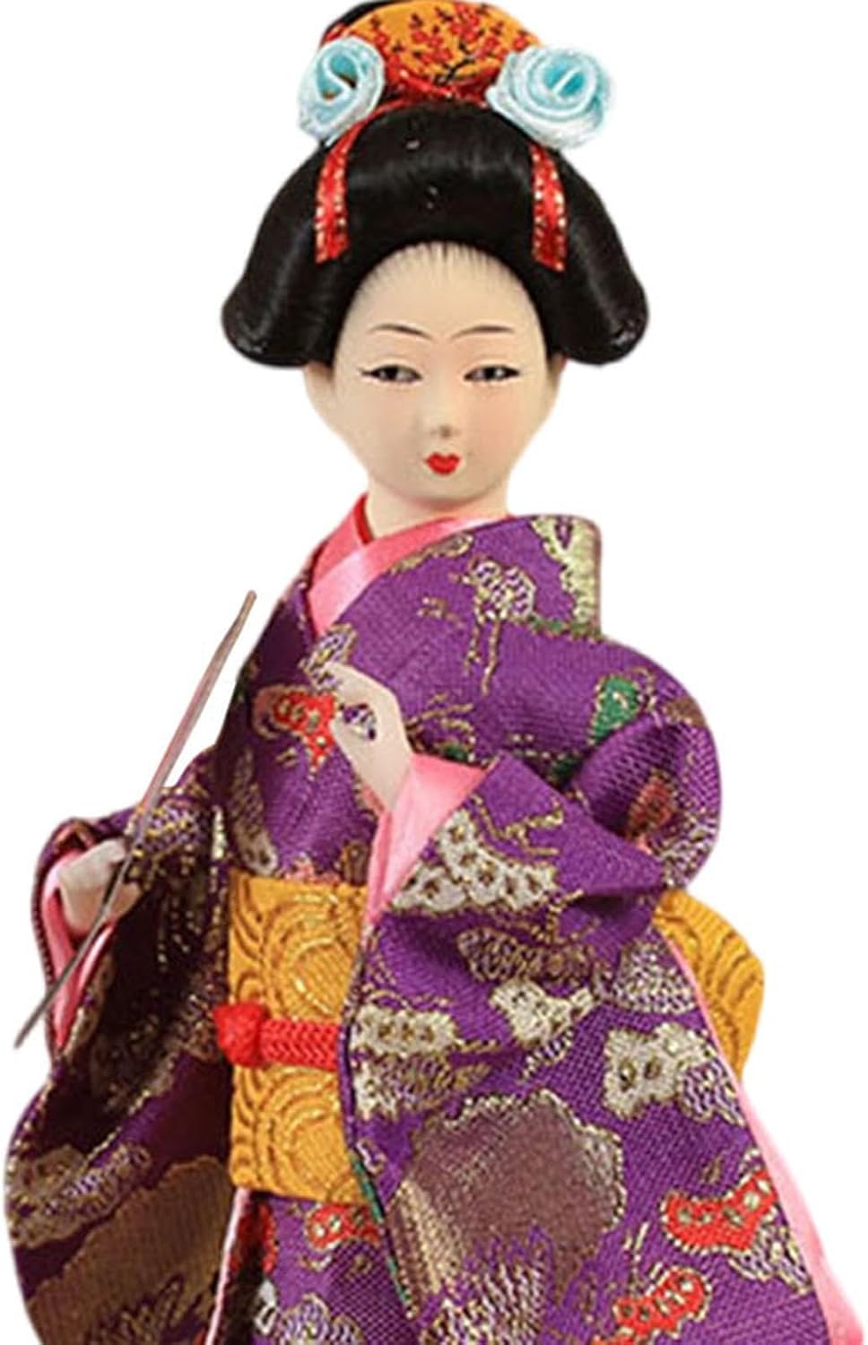 predolo 日本の芸者着物人形、23 Cm、エレガントな伝統的なコレクターズアイテム、伝統工芸品、テーブル、キャビネット、棚、または, Style E