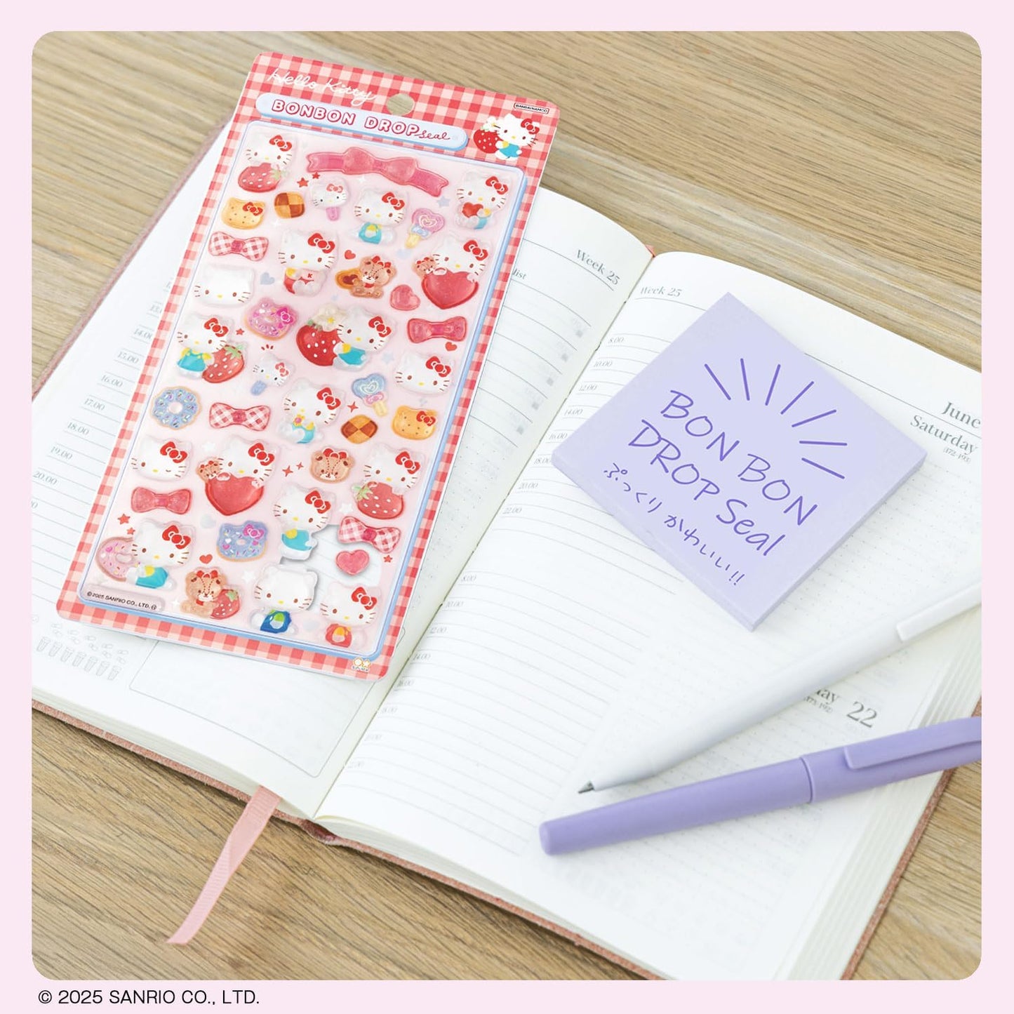 Sunstar Stationery Sanrio Character Seal Bonbon Drop Seal Hello Kitty Red S8812098