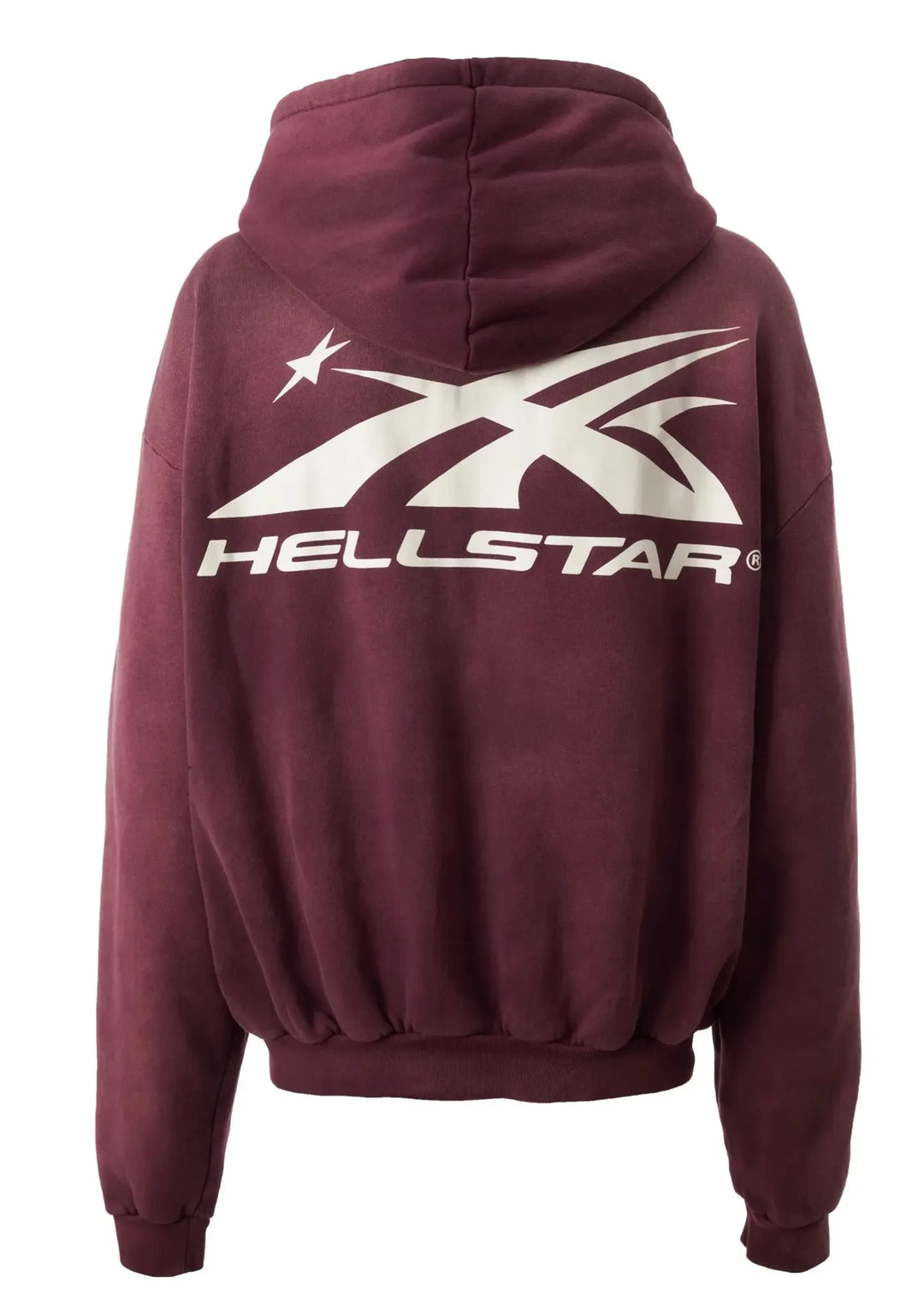 HELLSTAR SPORTS 'BURGUNDY' ZIP-UP HOODIE