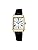 Seiko Women's Wristwatch, Lucia Square Design, Solar Radio, Case: Lady Gold, Band: Black (Calf Leather), Grow Collection