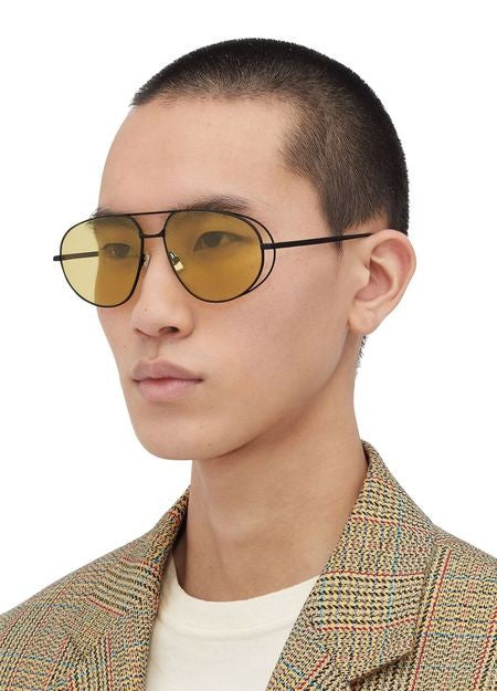 BOTTEGA VENETA Classic Aviator メタル製 サングラス - Image 2