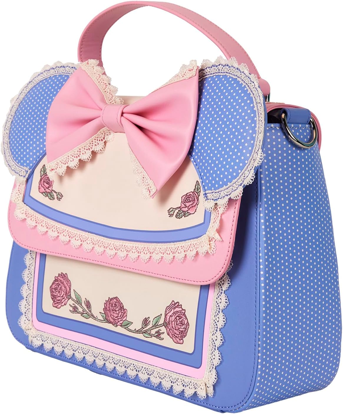 Loungefly Disney Minnie Floral Lace Ears Shoulder Bag