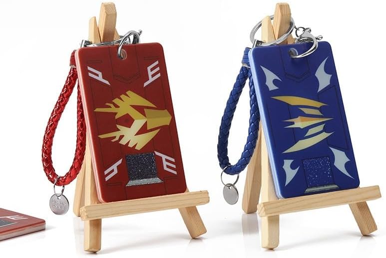 Kamen Rider Den-King Dragon King Snake Card Case Pass Case Night Ryuga IC Card Case Name Badge Case Commuter Box Anti-interference Moe Goods with Key Chain Unisex Portable Convenient Miscellaneous