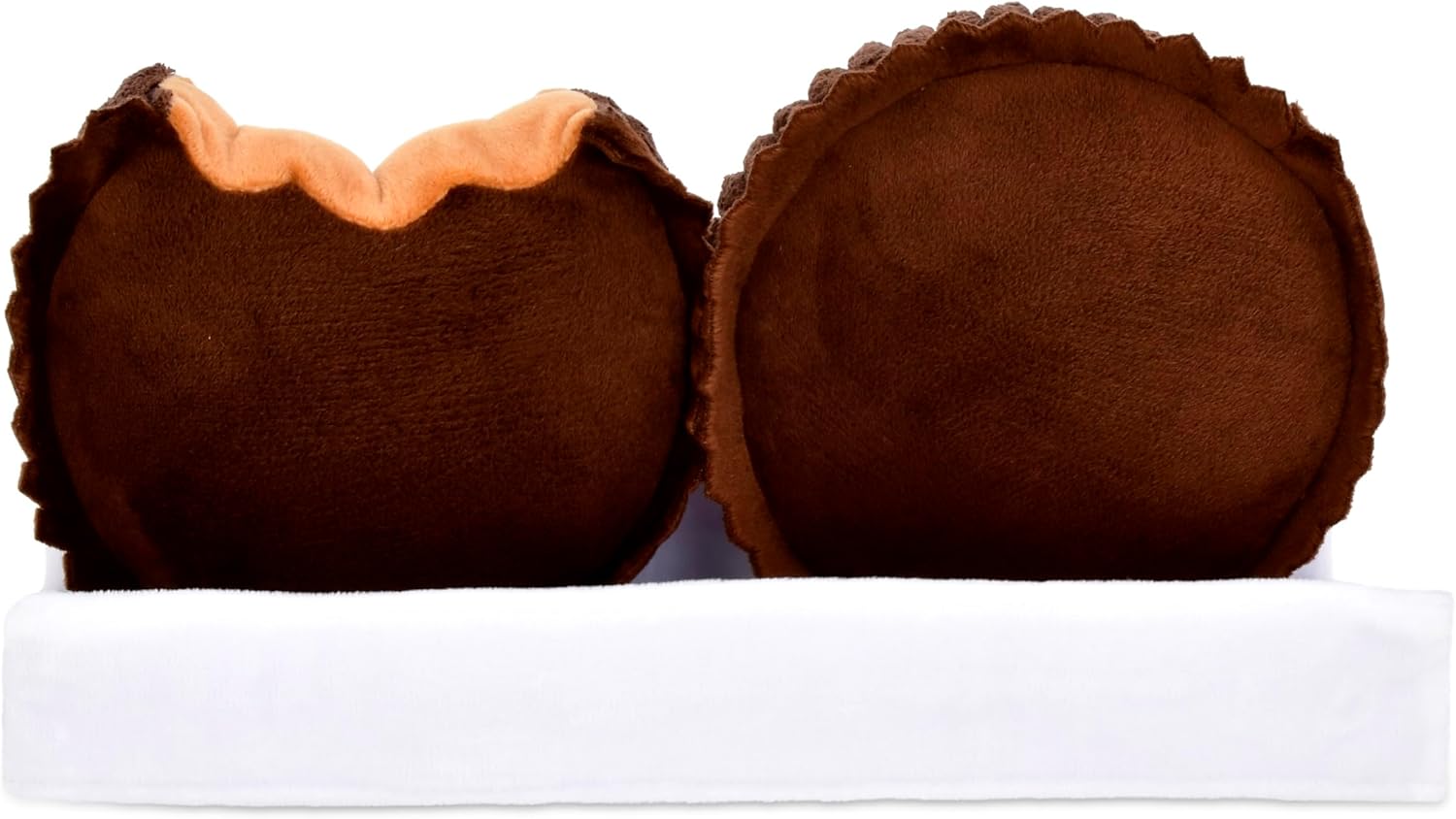 iscream Reese's Peanut Butter Cups Package Juego de Almohadas de 19" x 8.5" con Dos Tazas de Peluche