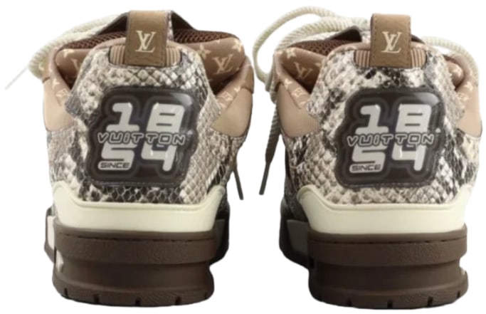 LOUIS VUITTON LV SKATE 'BROWN SNAKESKIN'