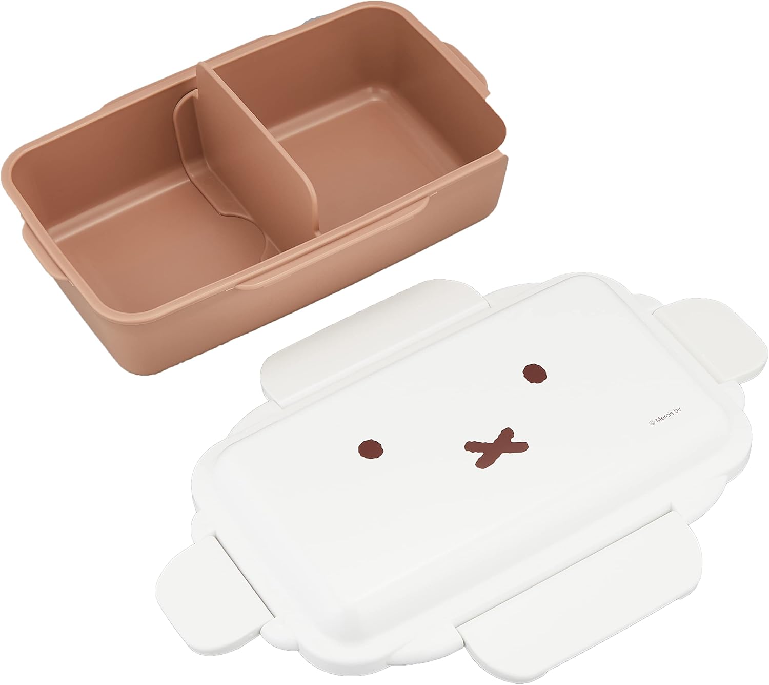 Kutsuwa Miffy Sealed 4-Closure Single Tier Bento Box