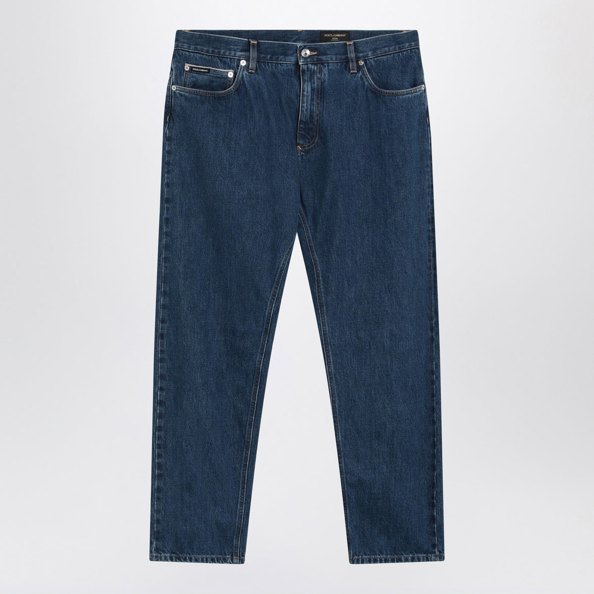 Dolce ロゴタグ付きのDolce＆Gabbana Blue Denimジーンズ - Image 2