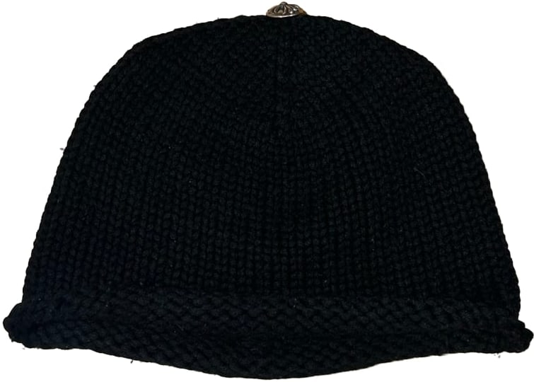CHROME HEARTS 'FLEUR DE LIS' PATCH KNIT BEANIE