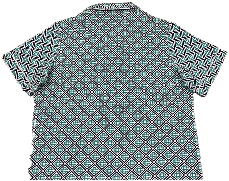 CASABLANCA 'TEAL BLUE' TOWELLING SHIRT