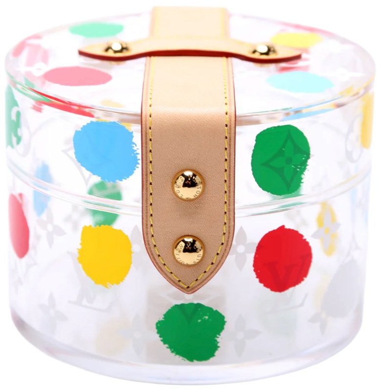 LOUIS VUITTON X YAYOI KUSAMA 'PAINTED DOTS' SCOTT BOX + TWILLY SET