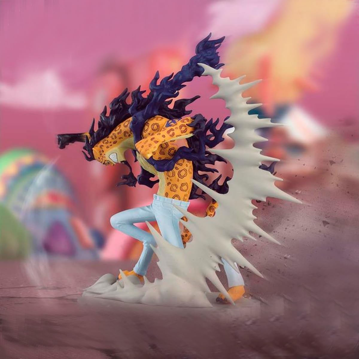 One Piece Scenic View ROB LUCCI Cat Fruit Model: Leopard Awakening Form