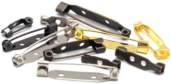 10 Pieces Made in Japan, 1.2 inches (30 mm), Silver, Artificial Flower Pins, Safety Pins, Bulk Buy, Commercial Brooch Pins, Corsage Pins, Urapin, Mazen