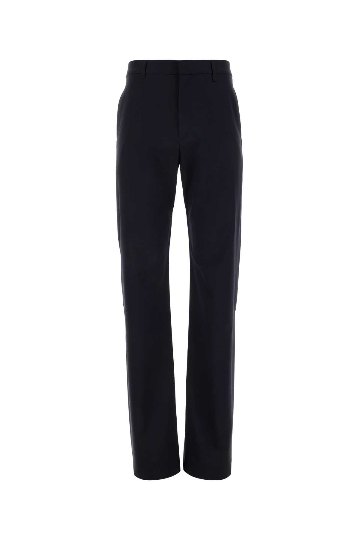 Givenchy Givenchy Navy Blue Stretch Wool Blend Pant - Image 2