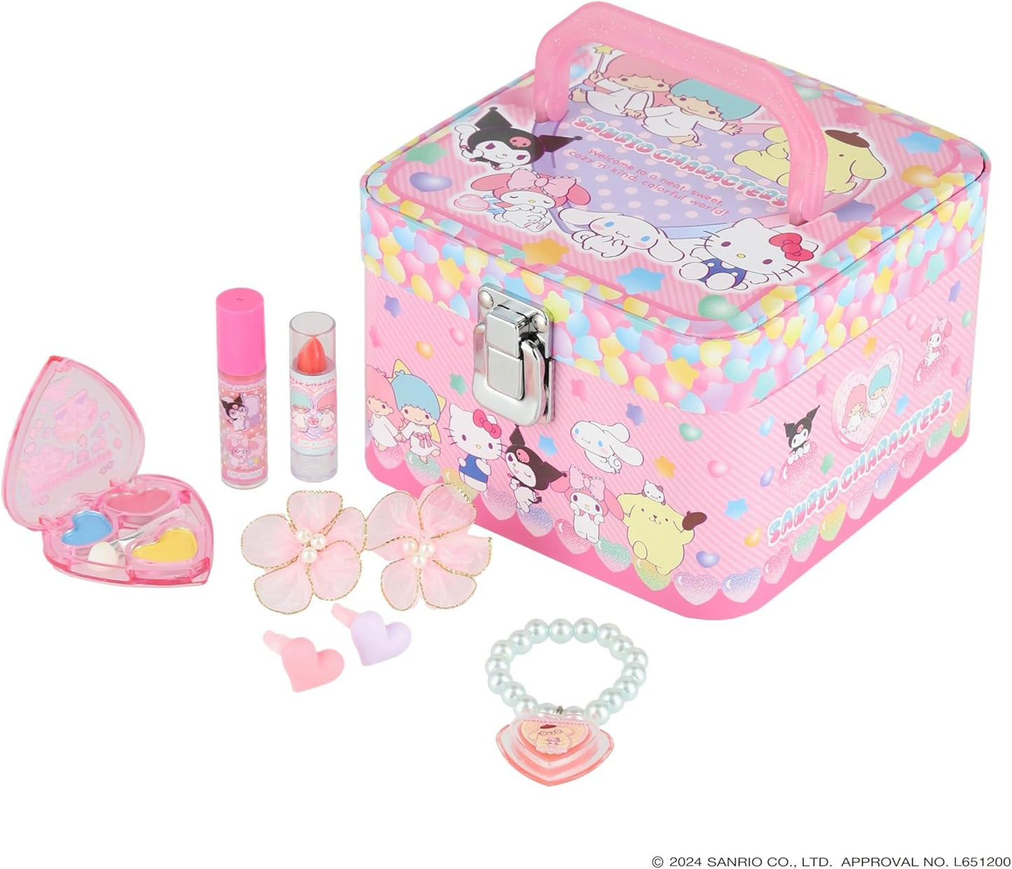 Race 240707 Sanrio Characters Sweet Makeup Box, 6 Years and Up, Cosmetic Accessories