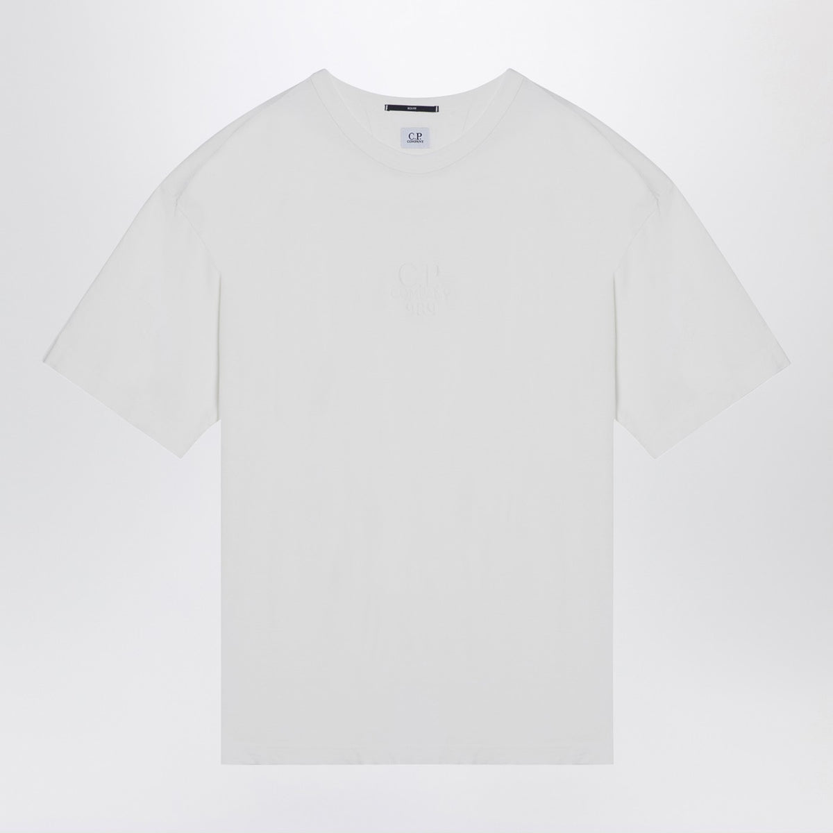 C CP Company ホワイト コットン クルーネック T シャツ - Image 2