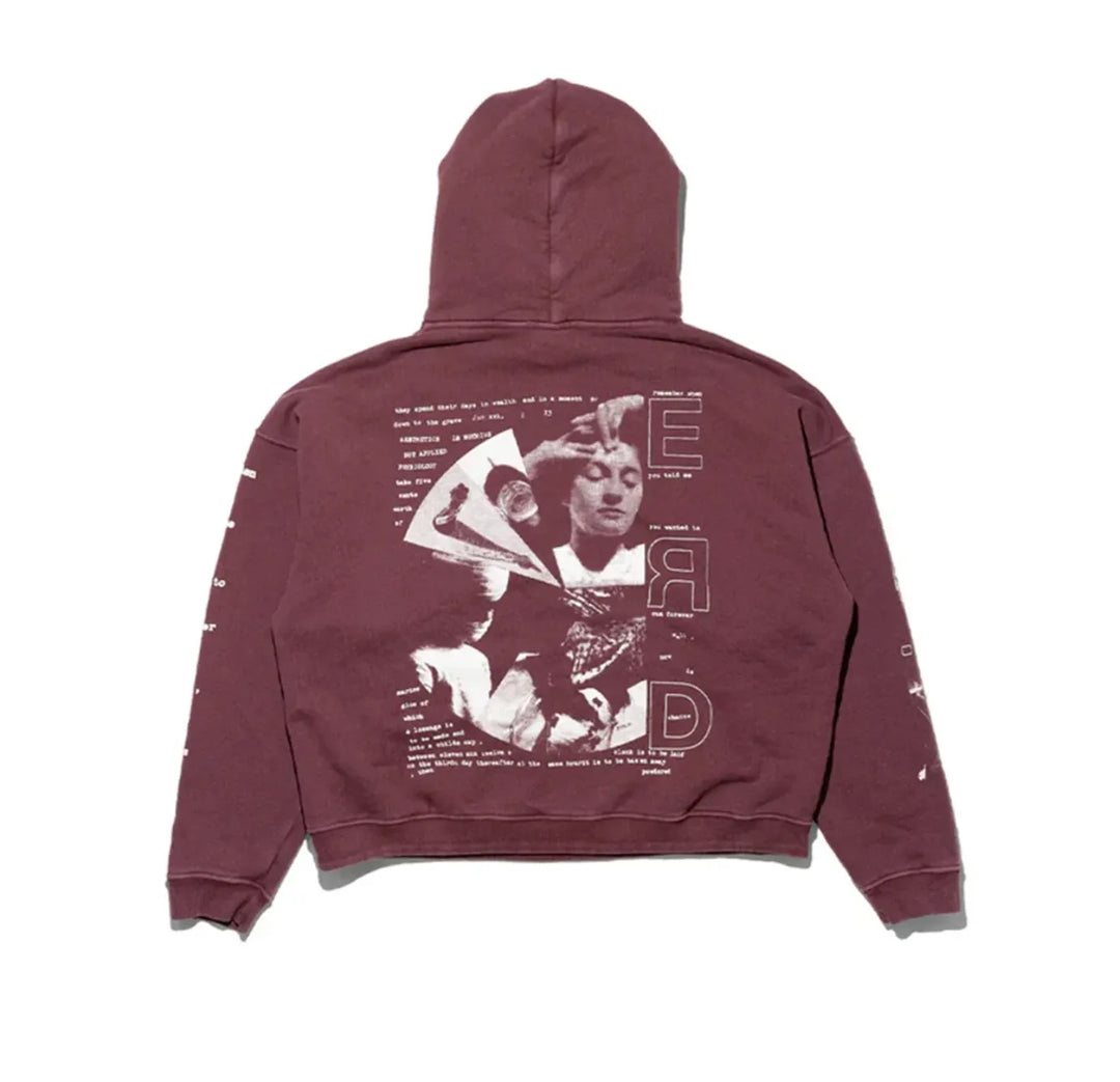 ENFANTS RICHES DÉPRIMÉS 'REMEMBER WHEN' BURGUNDY HOODIE