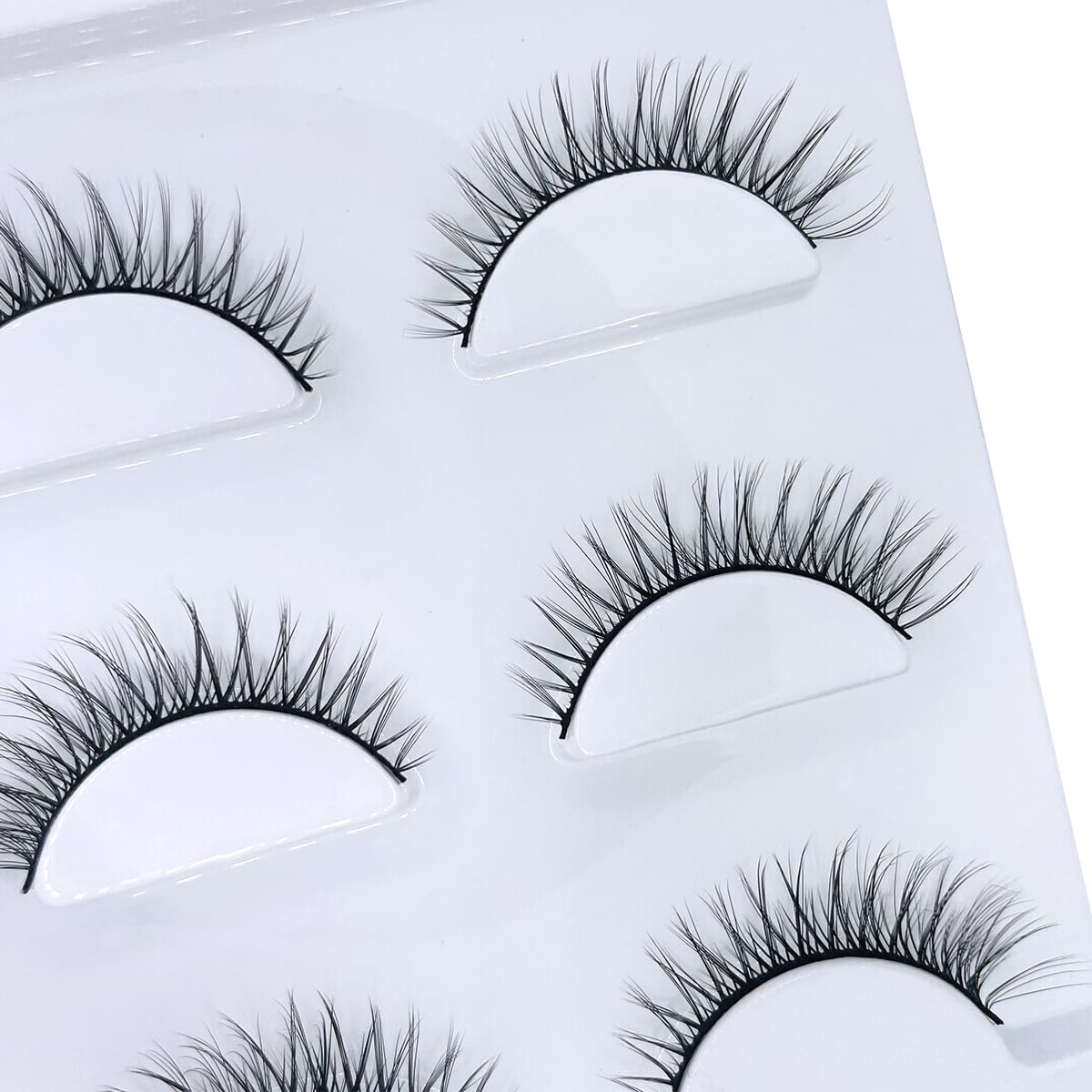 False Eyelashes Natural, Tummy Design, 3 Pairs Set, Eyelash Extensions (AA3)