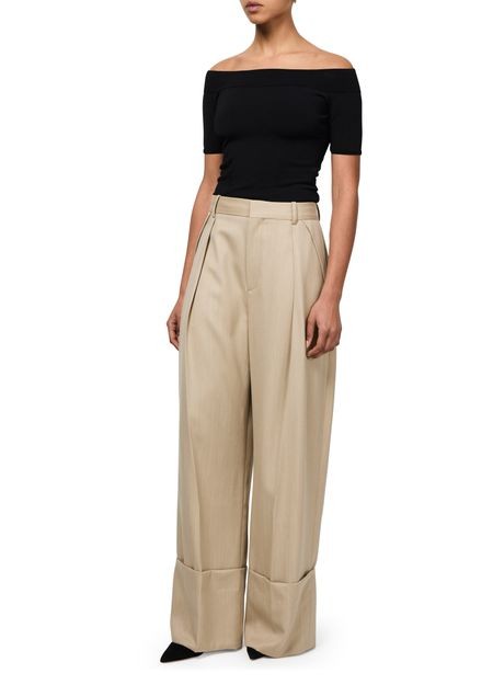 VICTORIA BECKHAM ワイドレッグ ターンアップ パンツ - Image 2