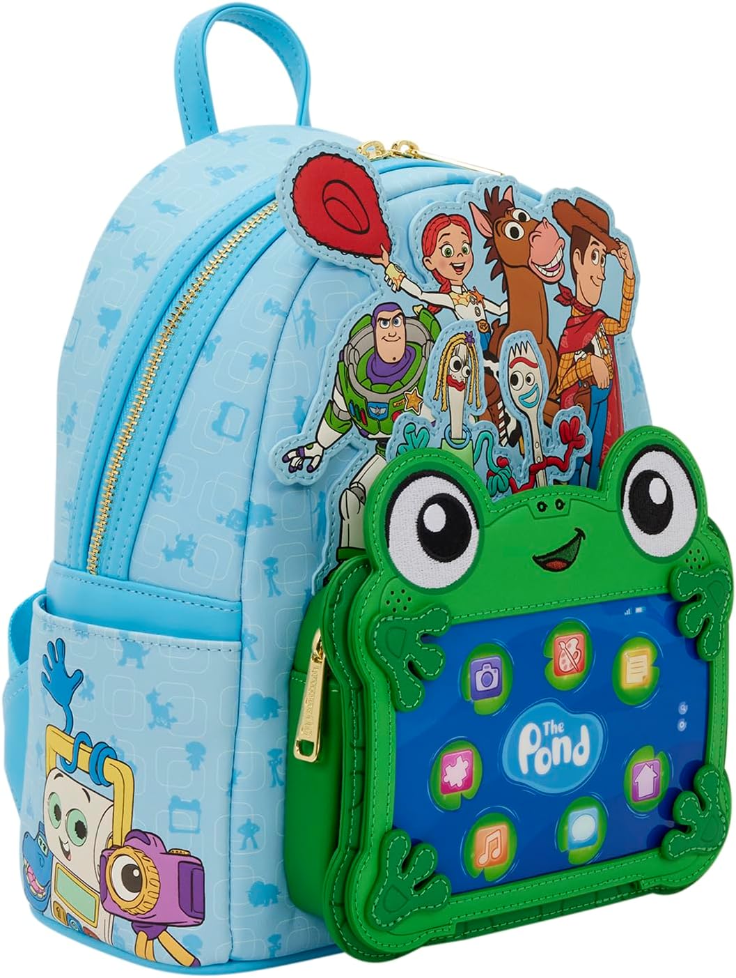 Loungefly Disney: Pixar - Toy Story 5 - To Infinity and Beyond - Mini mochila de personajes bordados - Regalo para niños y adultos - Bolsas coleccionables
