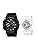 Casio GA-110/BA-110X Pair Watch Black, multicolor (black / white), sports
