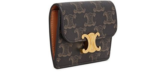 CELINE Card holder Triomphe in Triomphe canvas - Image 2