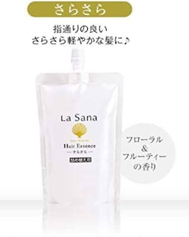 La Sana Seaweed Hair Essence Smooth Refill (140ml / Soft Scent of Floral & Fruity) Hair Oil, Non-Rinsing Treatment