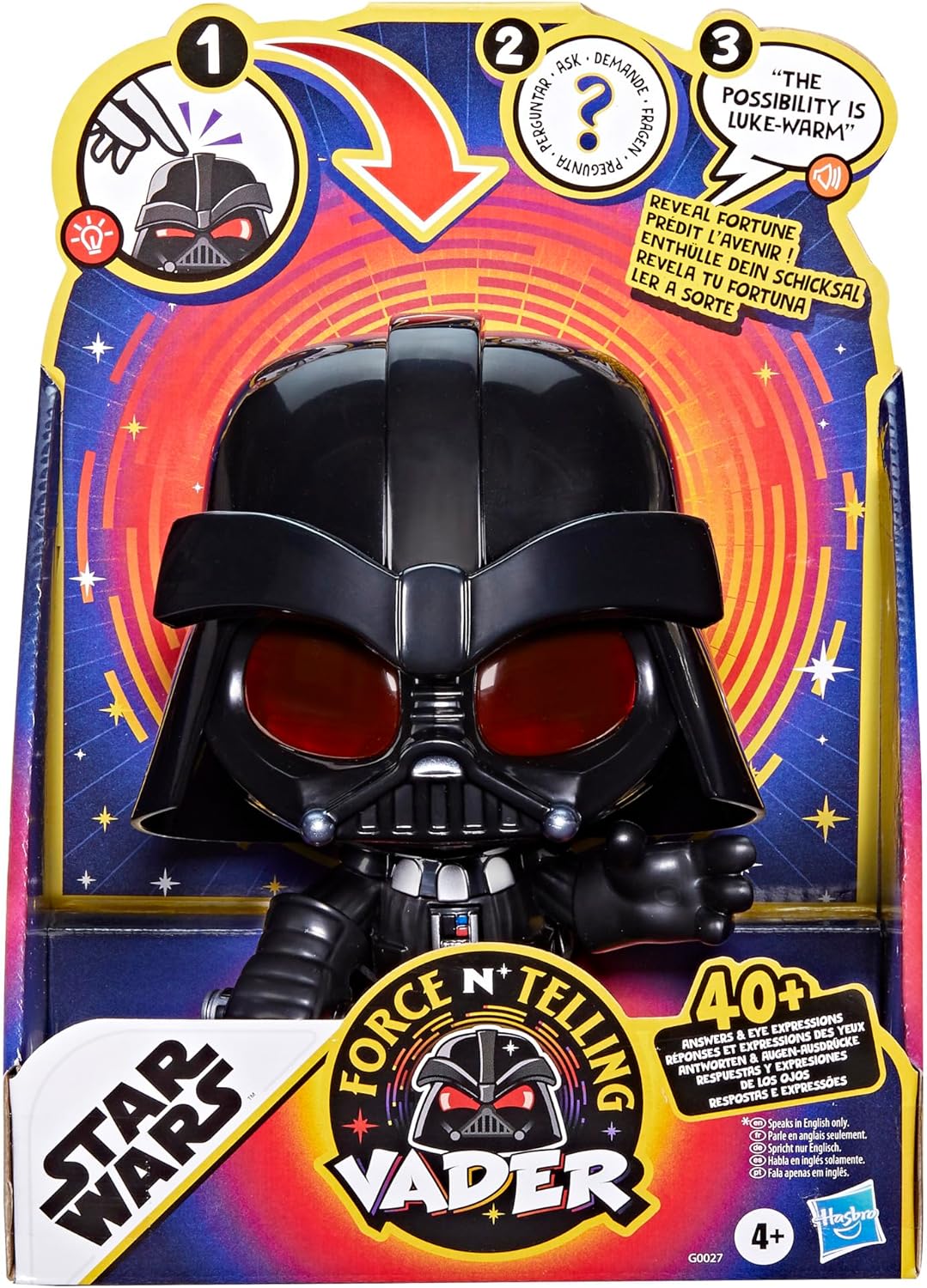 Hasbro Star Wars Star War Force & Telling Vader Electric Fortune Telling Darth Vader 40+ Reaction for 4+ Years Old English Toy G0027 Authentic