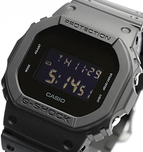 Self-Defense Force Public Servant Entrance Celebration G-SHOCK 20 ATM Waterproof Plastic Belt Watch for Men Unisex (DW-5600BB-1 DW-5600SG-7) (DW-5600BB-1 (Black))