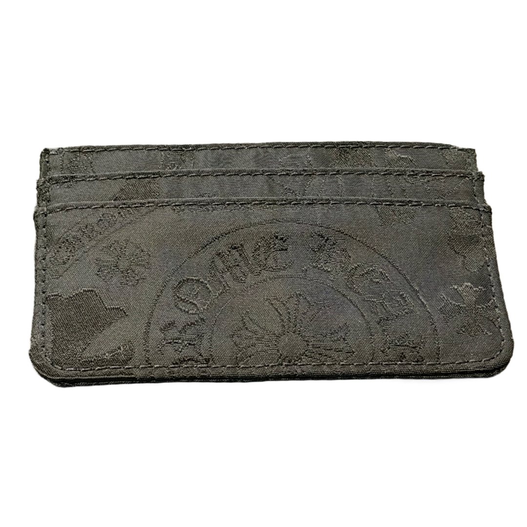 CHROME HEARTS 'NYLON STENCIL' BLACK CARDHOLDER