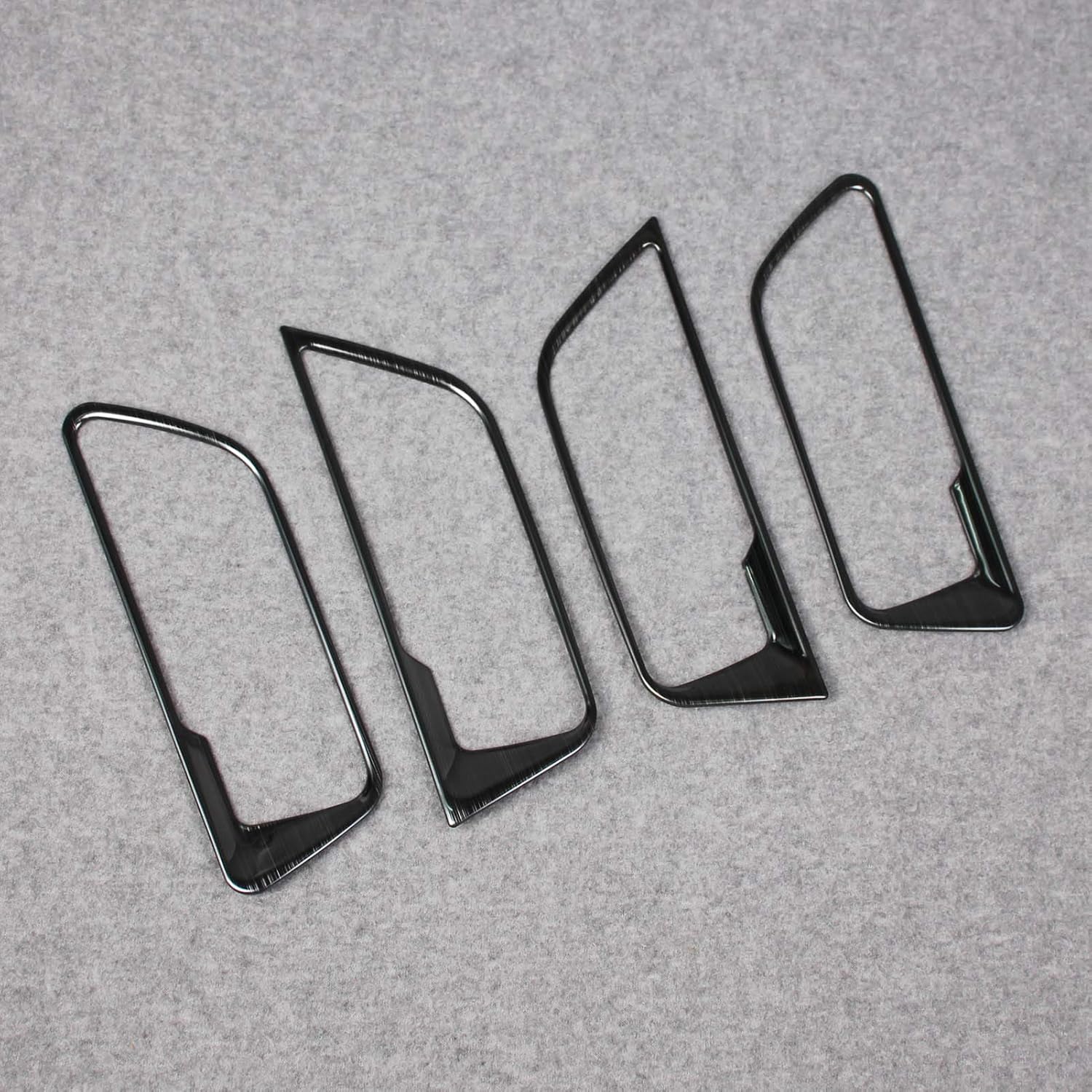 RUIQ Toyota Harrier 80 Series Interior Front Rear Inner Door Handle Garnish for Toyota Harrier (Black)