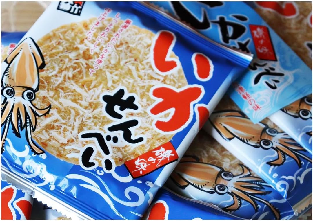 Shibukawa Confectionery Produced in Aomori Carefully Selected Ikanbei 8 Sheets x 1