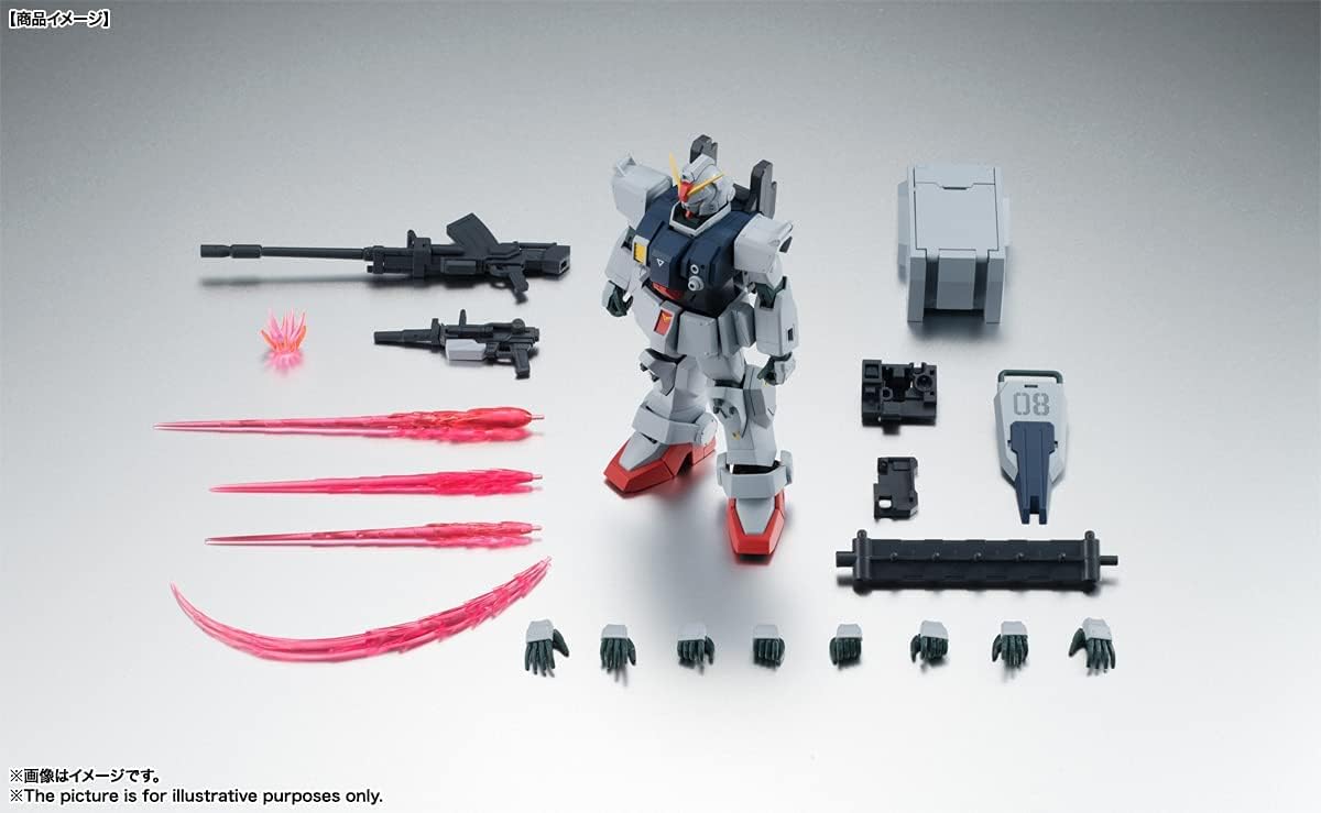 Robot Spirits Mobile Suit Gundam 08 MS Platoon Side MS RX-79 (G) Land Type Gundam Version, A.N.I.M.E. Approx. 4.9 inches (125 mm), PVC & ABS Pre-painted Action Figure