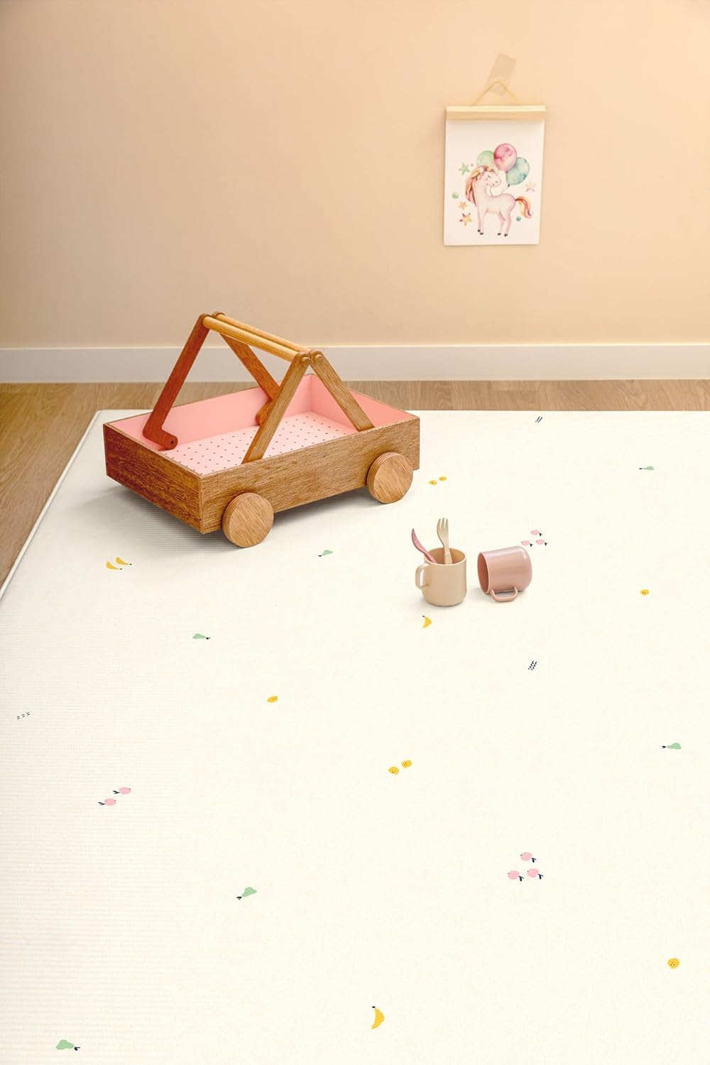 PARKLON Soft Cushion Mat, Antibacterial, Waterproof, Soundproof, Flameproof, Memory Foam, Reversible, Play Mat