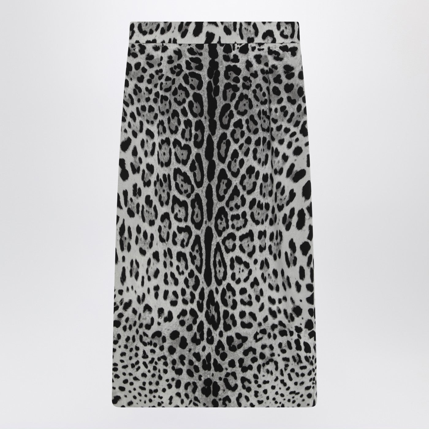 Dolce  Gabbana ドルチェ＆ガッバーナヒョウプリントシルクペンシルスカート - Image 2