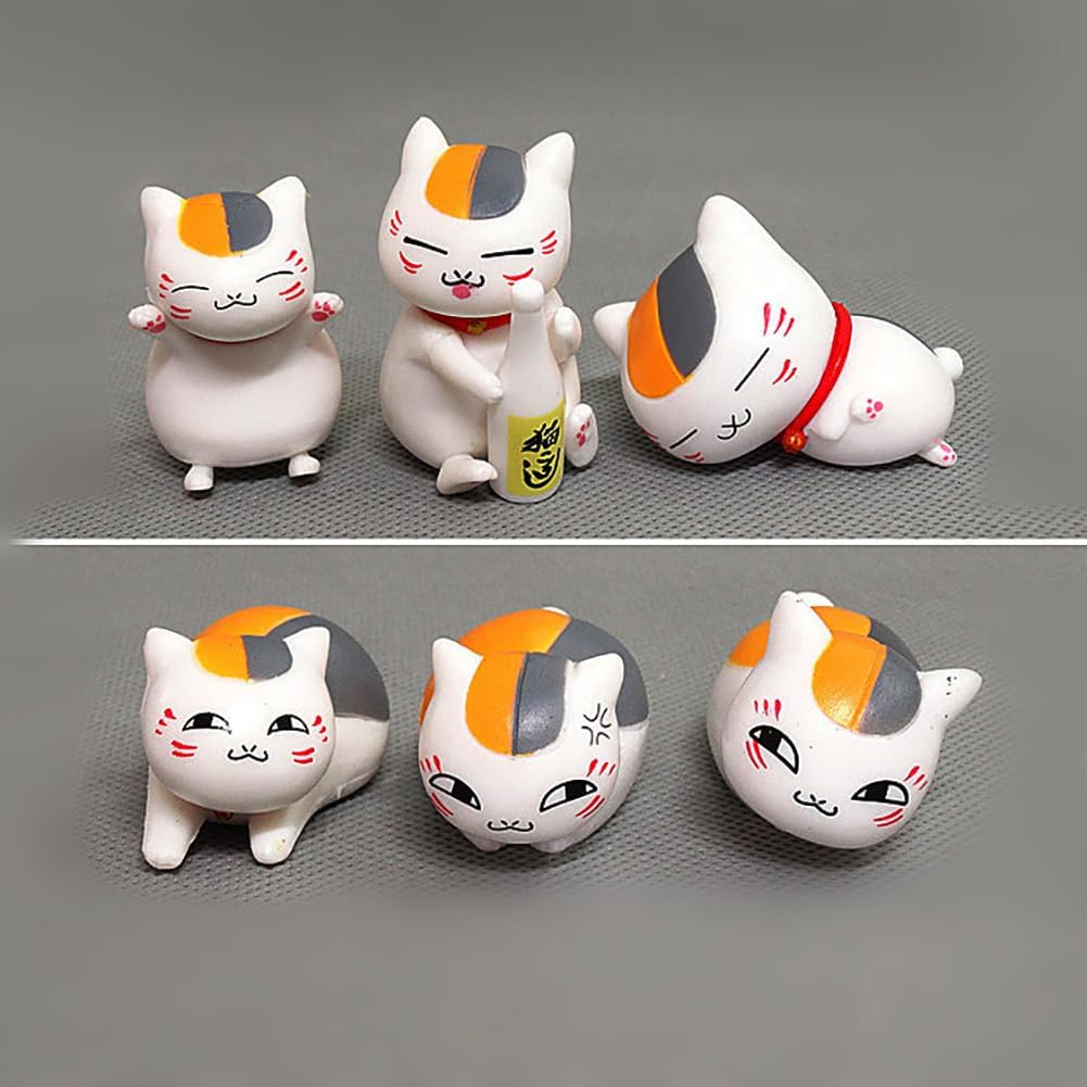 Natsume's Book of Friends Figure, Set of 6, 2.4 inches (6 cm), Lightweight, Painted and Finished Product, Tabletop Decoration, Figurine, Office, Home, Souvenir, Ornamental, Display