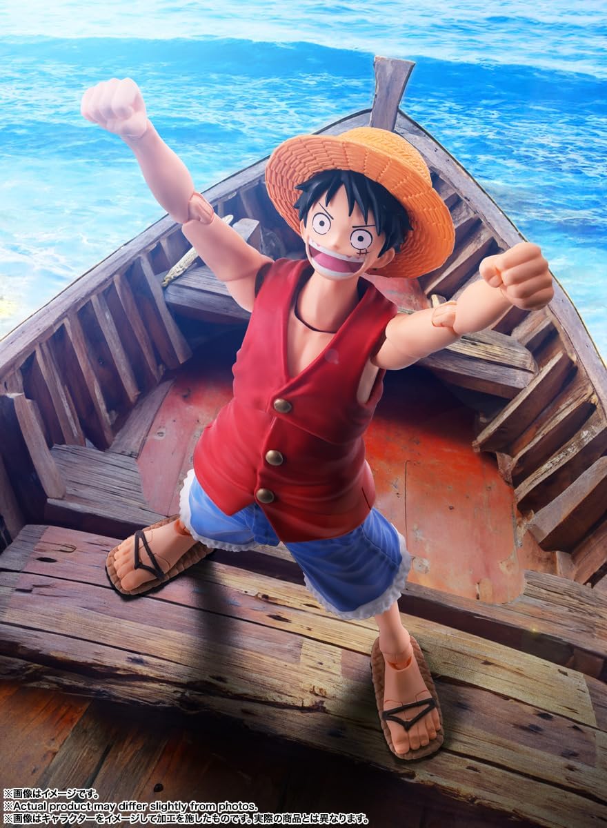 S.H. Figuarts ONE PIECE Monkey D. Luffy - Dawn of Adventure - Approx. 5.7 inches (145 mm), ABS & PVC Pre-painted Action Figure