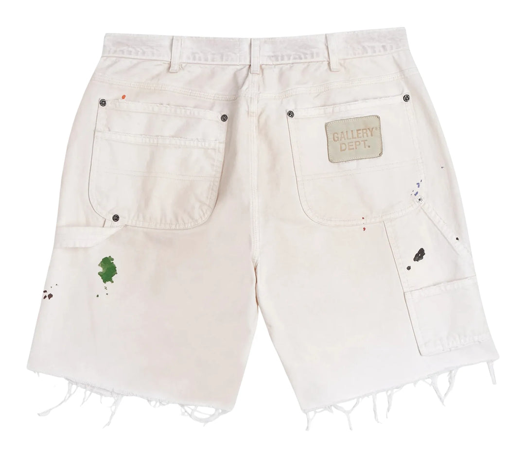 GALLERY DEPT 'WHITE PAINT' FLEA CARPENTER SHORTS