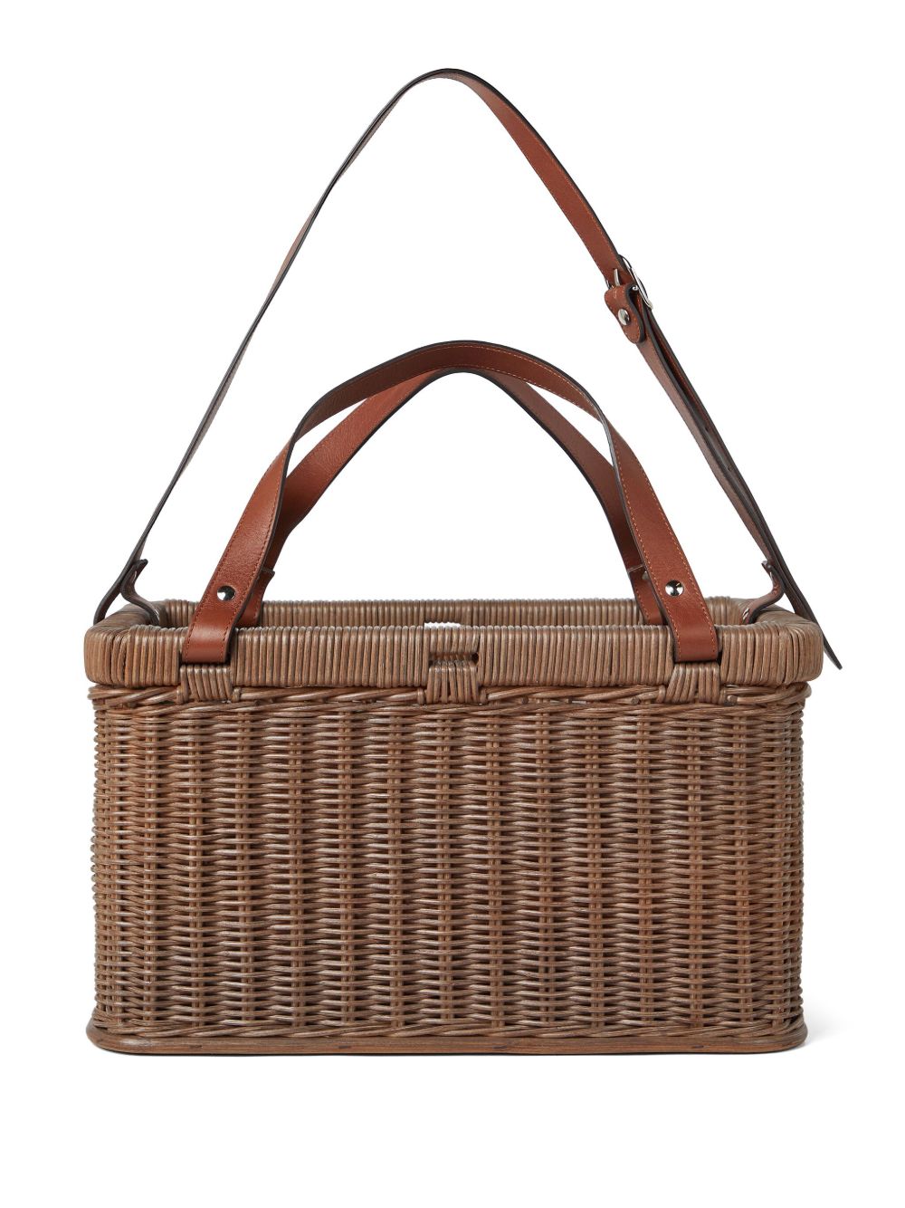 Brunello Cucinelli Wicker Basket Bag - Image 2