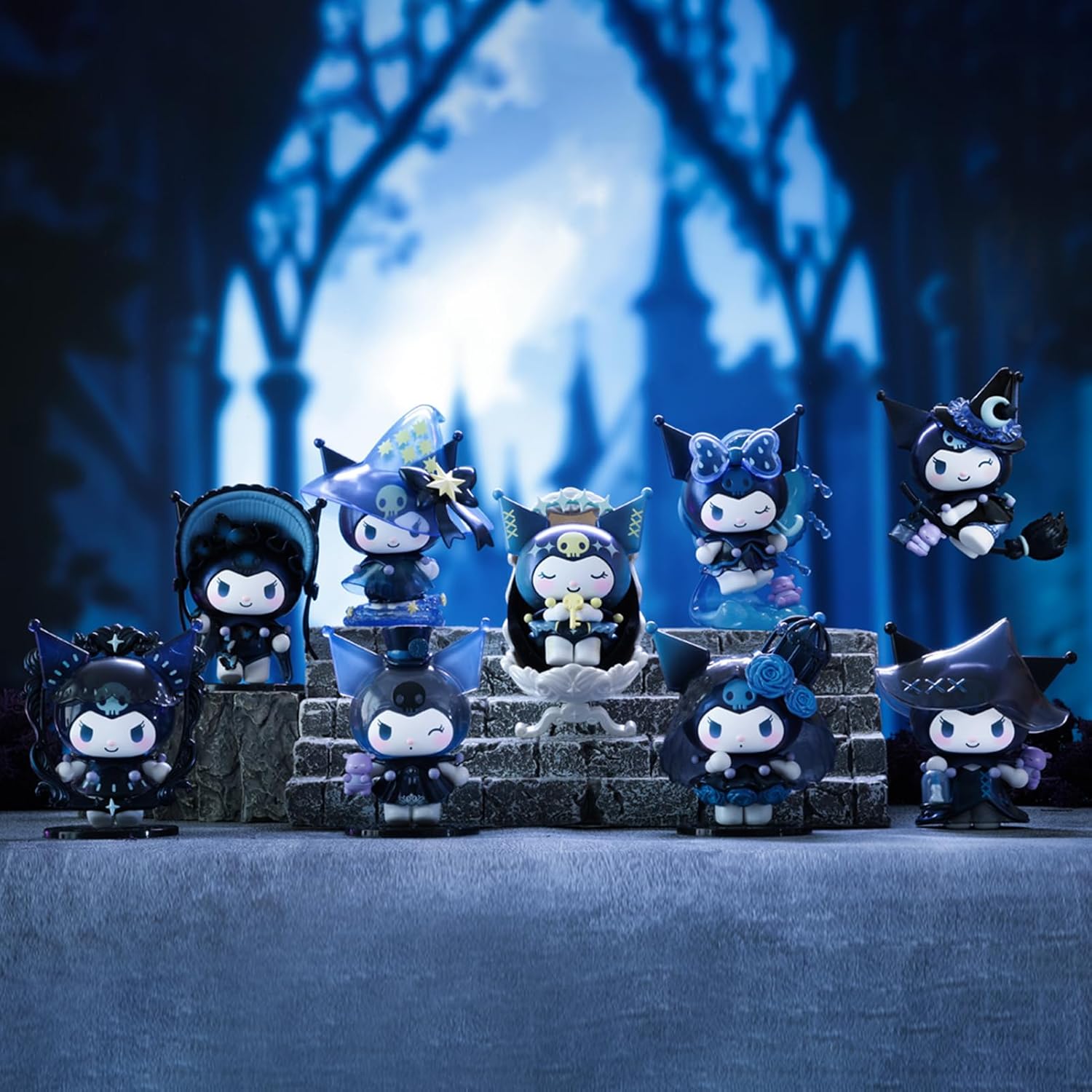 TOP TOY Sanrio Kuromi Witch Feast Series [1 Piece] Toy Toy Blind Box Figure Soft Vinyl PVC Premium Toy Birthday Present for Kuromi Character Collectors
