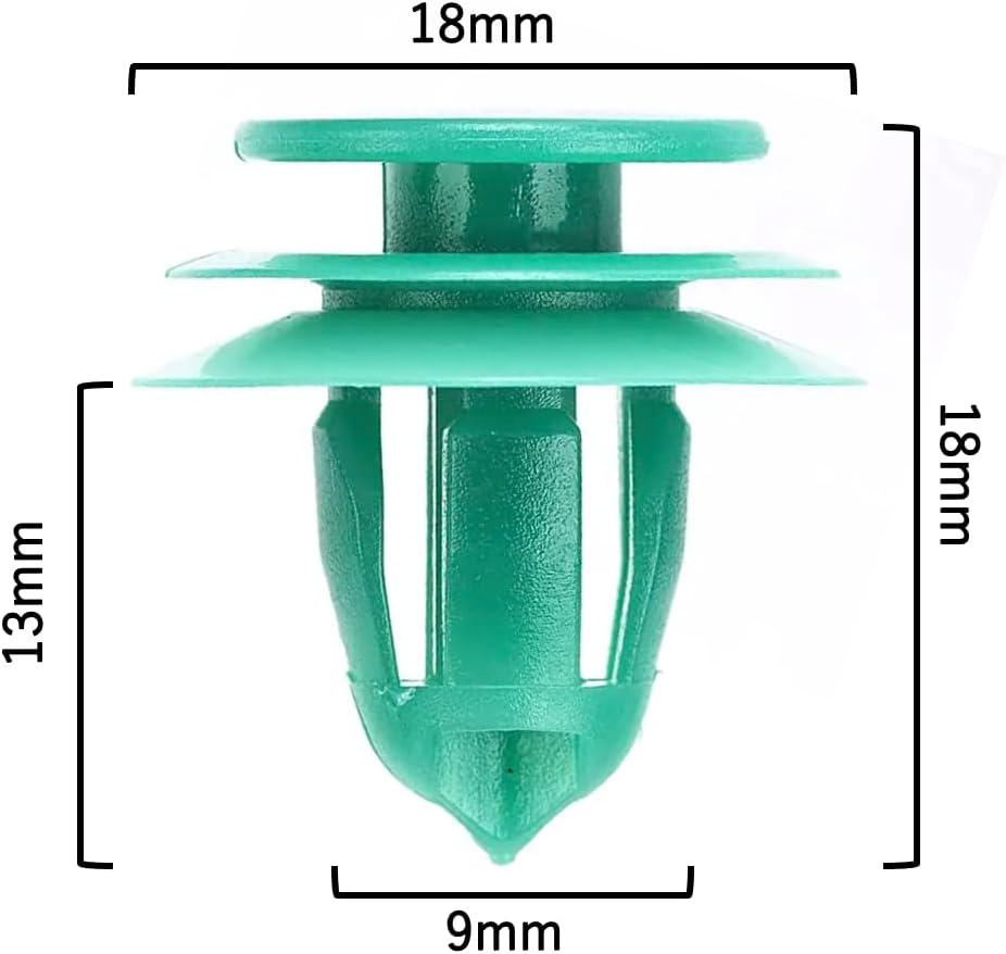 HONDA PANEL TRIM Upholstery Clips 10 Pack Genuine Replacement (91560-SZW-003, 91560-TG1-T01, 91560-TF0-013013) Clip, Replacement, Fit, FIT, Honda, HONDA