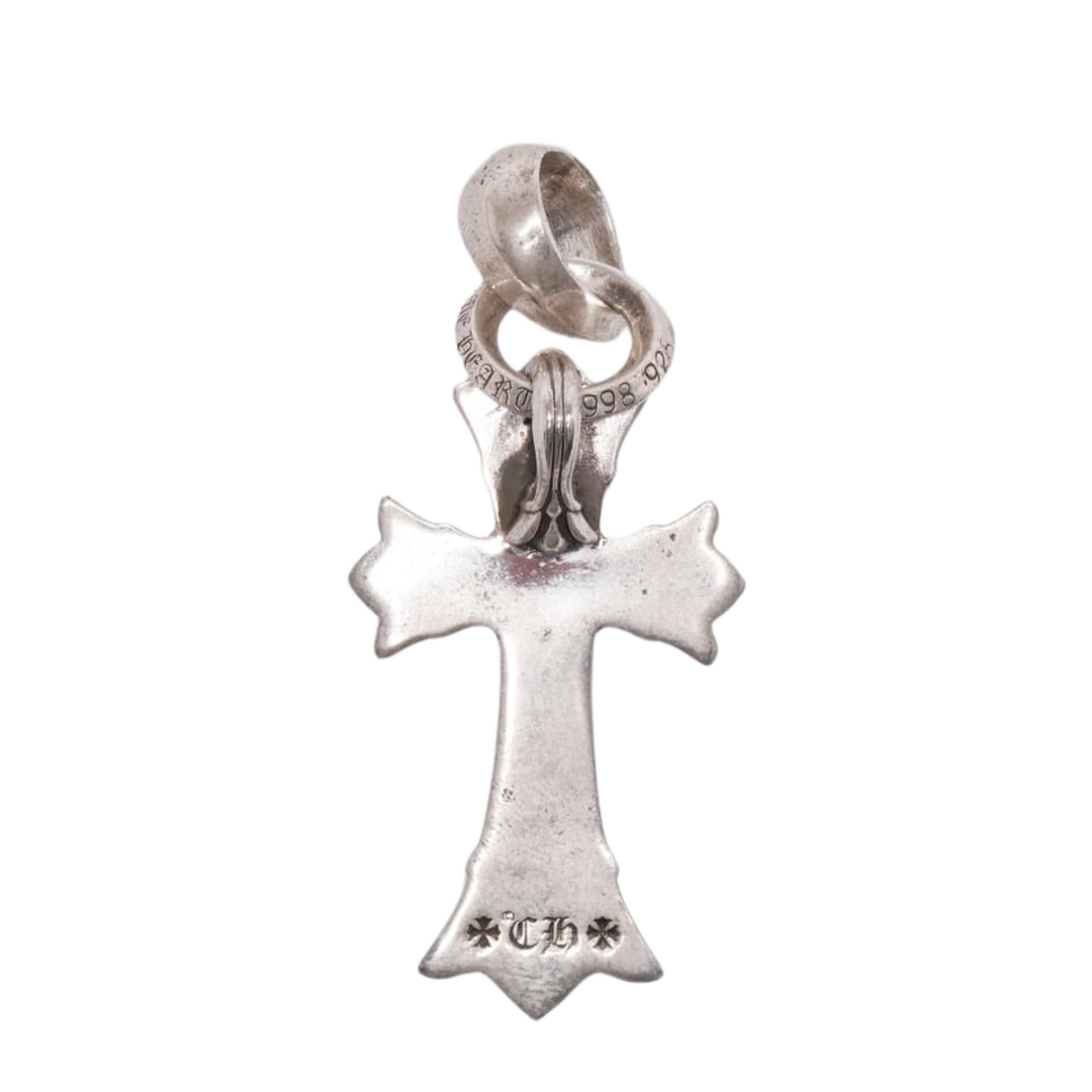CHROME HEARTS 'DOUBLE CROSS' PENDANT WITH BALE