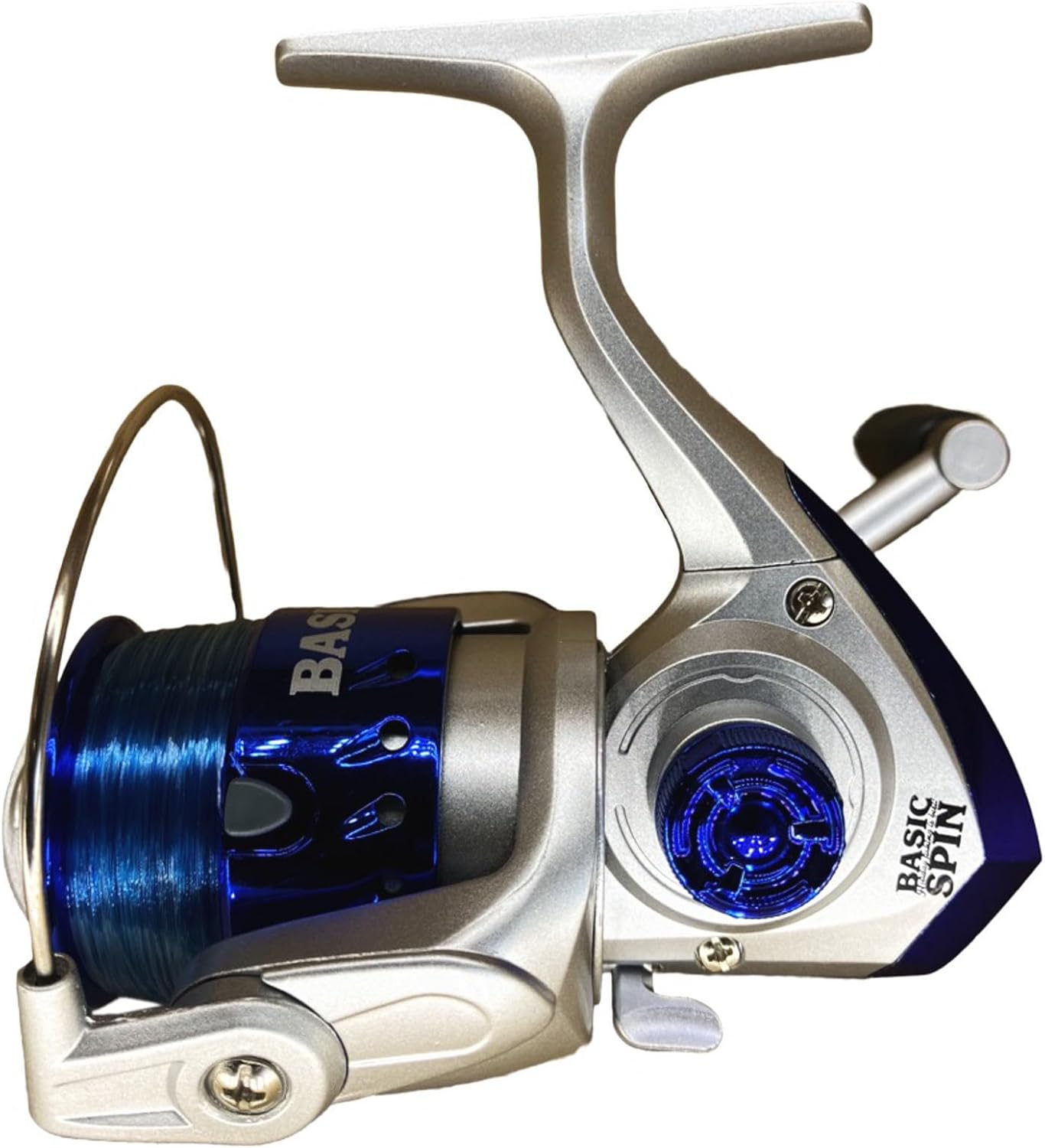 Riseway 1000 Basic Spin, Spinning Reel with Thread, No. 3 - 80 m, Blue