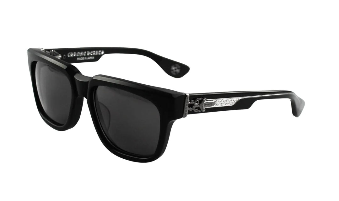 CHROME HEARTS 'MATTE BLACK' BOX OFFICER SUNGLASSES