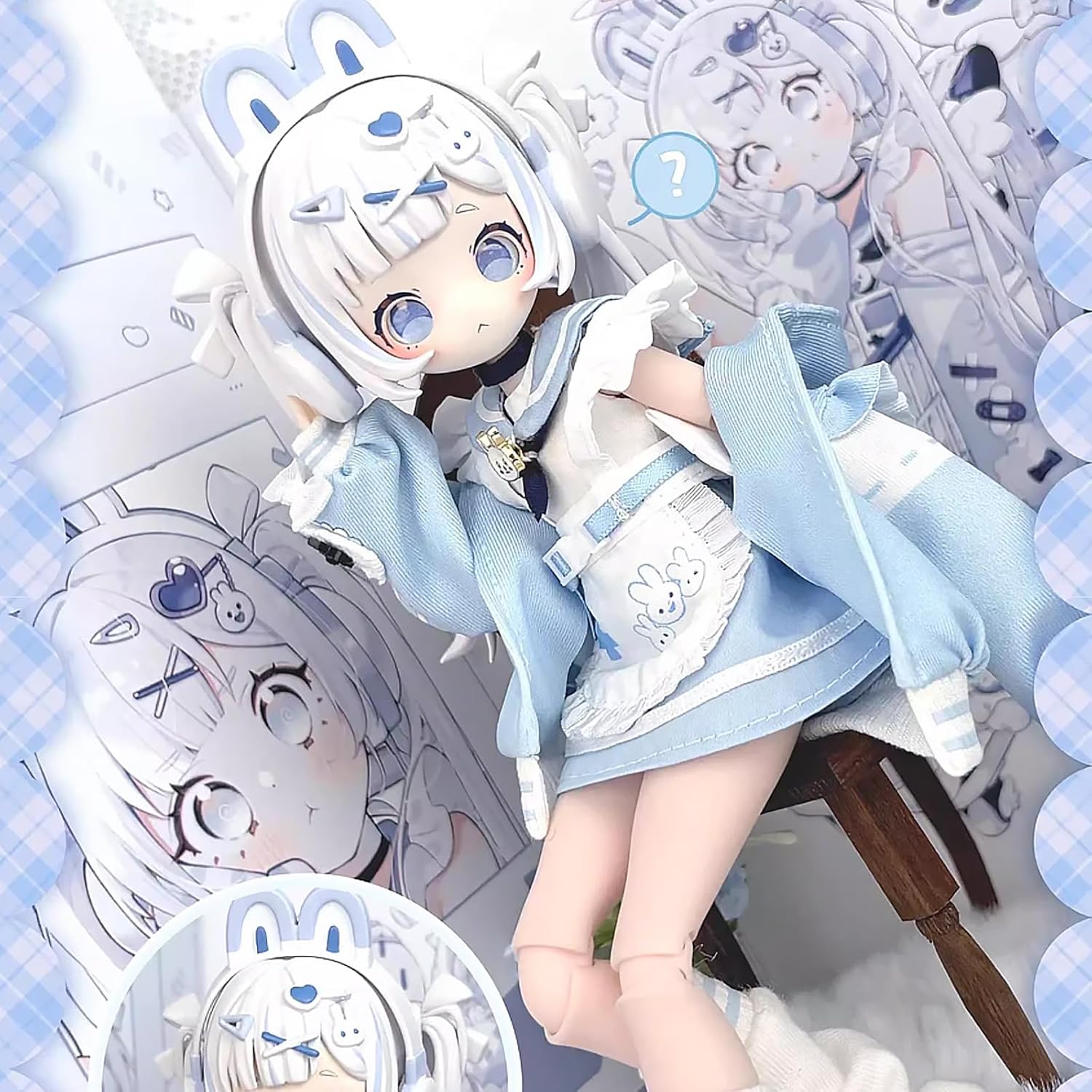 Blind Doll Sugary Girls Series MJD Articulated Joint Doll 1/8 18cm Blind Box Cute Girl BJD Figure (Random 1 Piece) [Official Genuine Product]