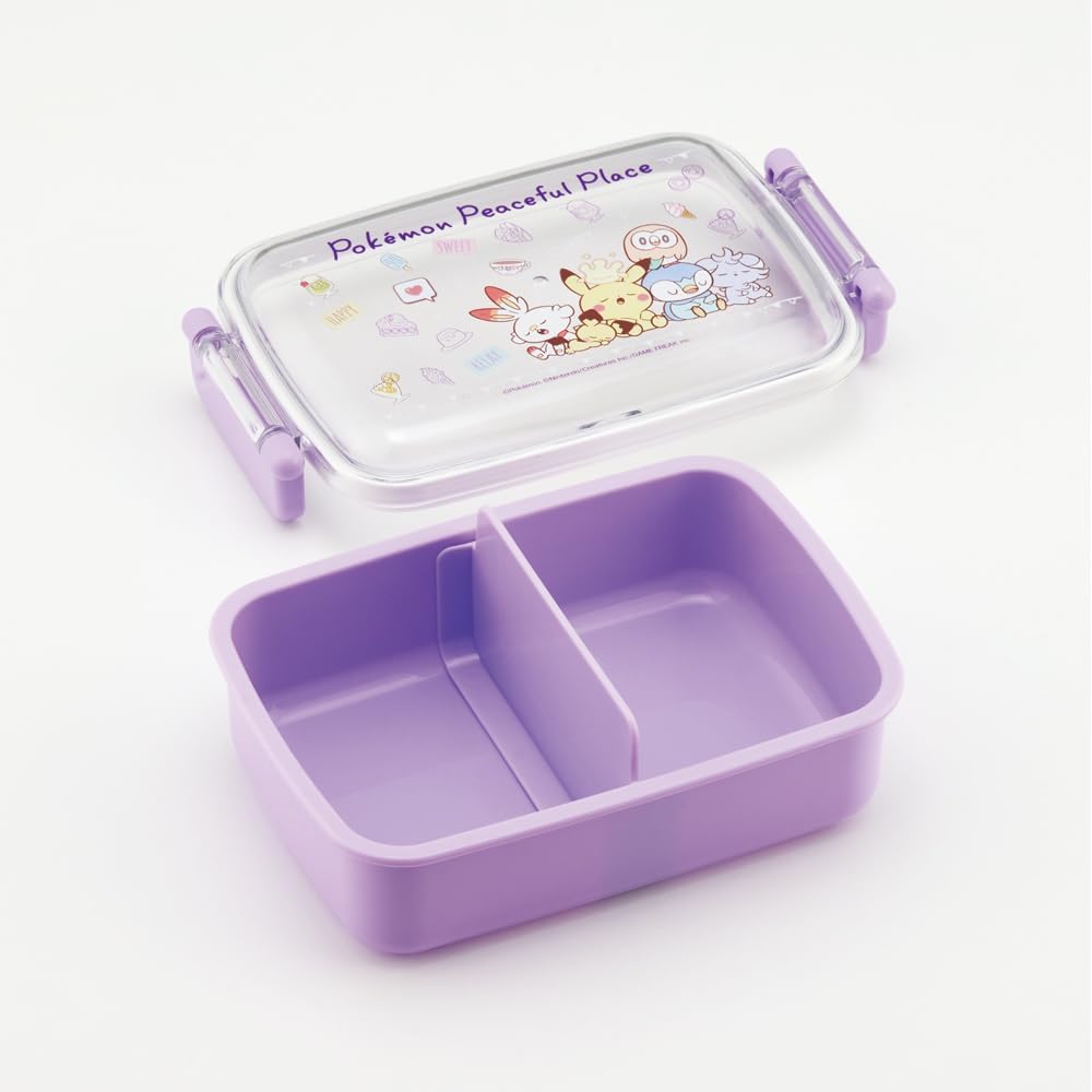Skater (Skater) Bento Box for Kids, 450ml, Fluffy Serving Dome Lid, Lunch Box, 1-Tier, Made in Japan, Pokemon, Poké Piece, 24 RBF3ANAG-A